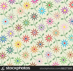 Floral background vector image