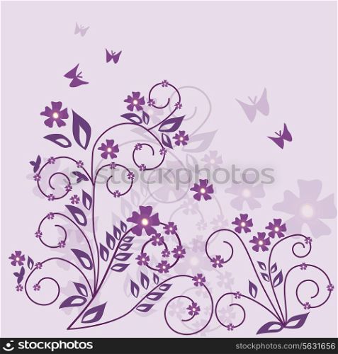 floral background - vector. Vector illustration. EPS 10.