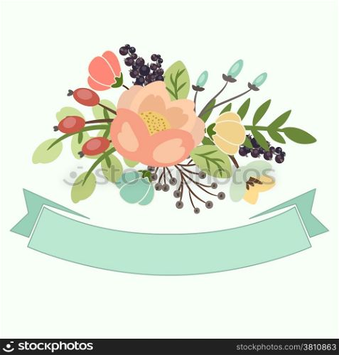 floral banners for life events, vector collection