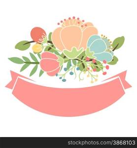 floral banners for life events, vector collection