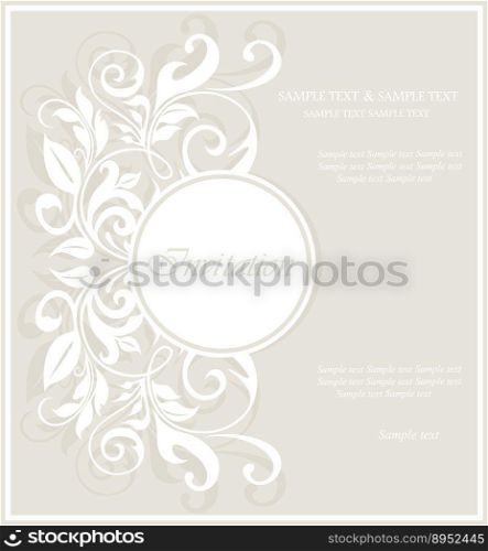 Floral card vector image