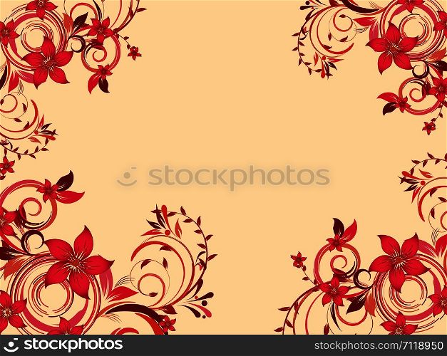 floral creative decorative abstraction background