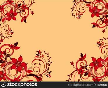 floral creative decorative abstraction background