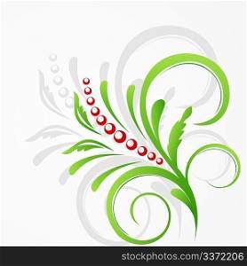 Floral decorative background for holiday&acute;s card. Vector