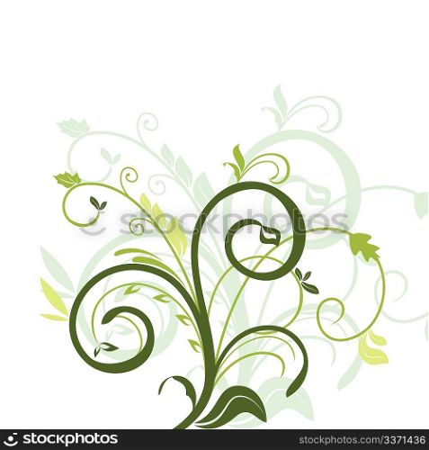 Floral decorative background for holiday s card. Vector