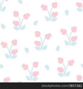 Floral delicate patsel pattern. Background with simple flowers and leaves. A minimalistic template for wallpaper, packaging, fabric and design.. Floral delicate patsel pattern.