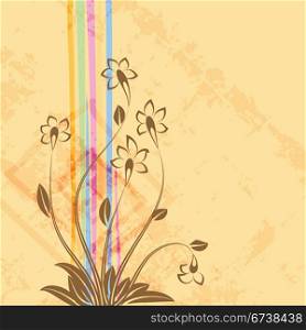 Floral design background. | Vector illustration.
