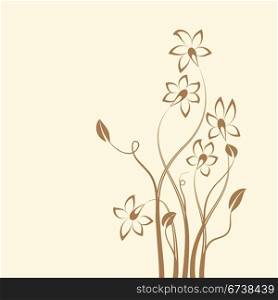 Floral design background. | Vector illustration.