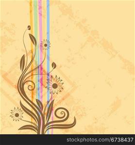 Floral design background. | Vector illustration.illustration