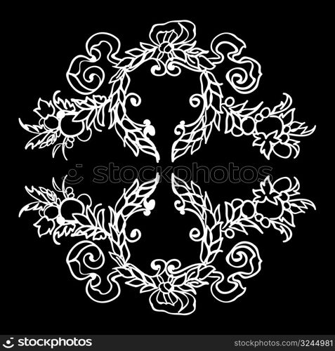 floral design element - vector illustration