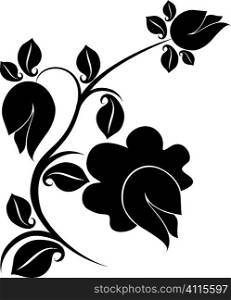 Floral design tattoo