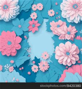 Floral Elegance: Highly Detailed Clean Vector Artwork of Flat Floral Pattern Design
