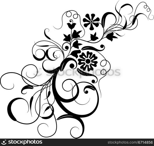 Floral element for design, vector