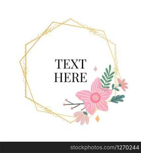Floral Frame Collection. Set of cute retro flowers arranged un a shape of the wreath perfect for wedding invitations and birthday. Floral Frame Collection. Set of cute retro flowers arranged un a shape of the wreath perfect for wedding invitations and birthday cards