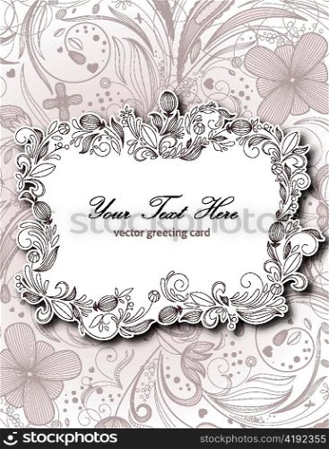 floral frame vector illustration