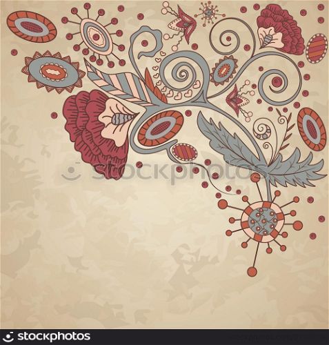 floral greeting card