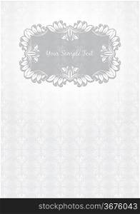 Floral pattern and frame-template