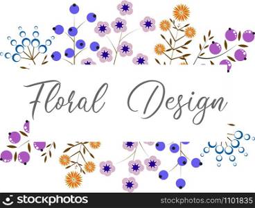 Floral pattern for your design. Floral template for holiday, wedding, happy birthday. Vector EPS 10