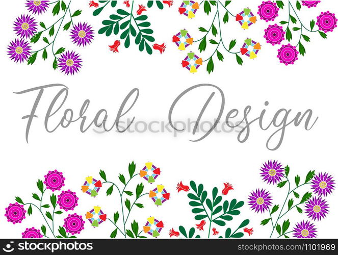 Floral pattern for your design. Floral template for holiday, wedding, happy birthday. Vector EPS 10