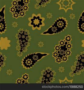 Floral pattern paisley style Paisley pattern. Doodle vector background