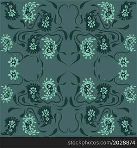 Floral pattern paisley style Paisley print. Doodle background