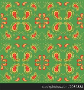 Floral pattern paisley style Paisley print Doodle background