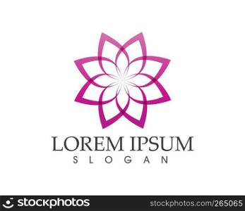 floral patterns logo and symbols on a white background
