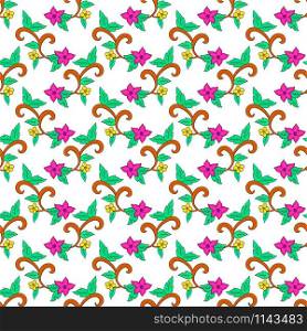 floral repeat seamless pattern