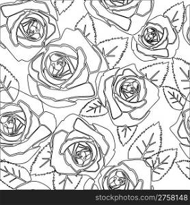 Floral Rose seamless pattern