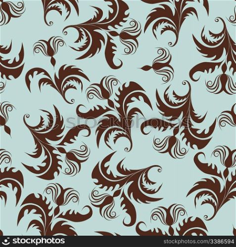 Floral seamless background for yours design use. For easy making seamless pattern just drag all group into swatches bar, and use it for filling any contours.