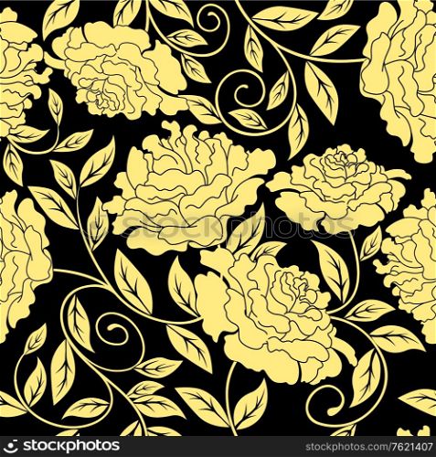 Floral seamless in abstract style for embellish or background design