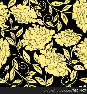 Floral seamless in abstract style for embellish or background design