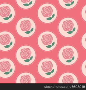 Floral Seamless Pattern Background for Wedding and Birthday. Vector Illustration