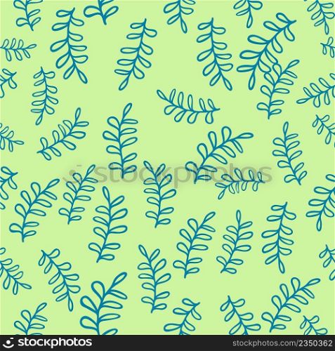 Floral seamless pattern. Branch with leaves ornamental texture. Flourish nature summer garden textured background. Flourish nature summer garden textured background. Floral seamless pattern. Branch with leaves ornamental texture