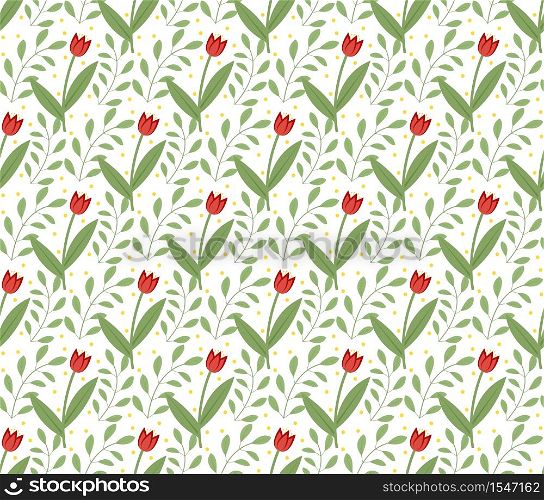 Floral seamless pattern. Flowers repeating texture. Botanical endless background. Vector illustration. Floral seamless pattern. Flowers repeating texture. Botanical endless background. Vector illustration.