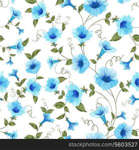 Floral seamless pattern for textile fabric. Vector illustration.