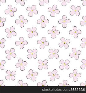 Floral seamless pattern for texture, textiles, banners and simple backgrounds. Simple style