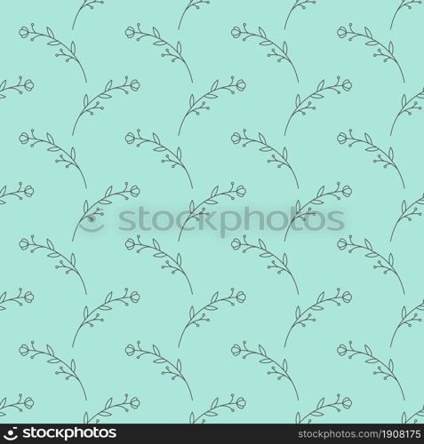 Floral seamless pattern for textures, textiles and simple backgrounds. Flat style.