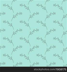 Floral seamless pattern for textures, textiles and simple backgrounds. Flat style.