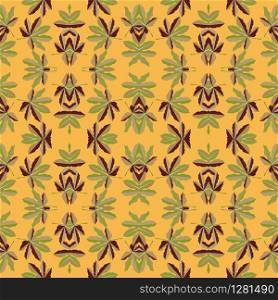 Floral seamless pattern in traditional russian style Khokhloma traditional ornaments. seamless pattern with flowers and leaves hohloma style
