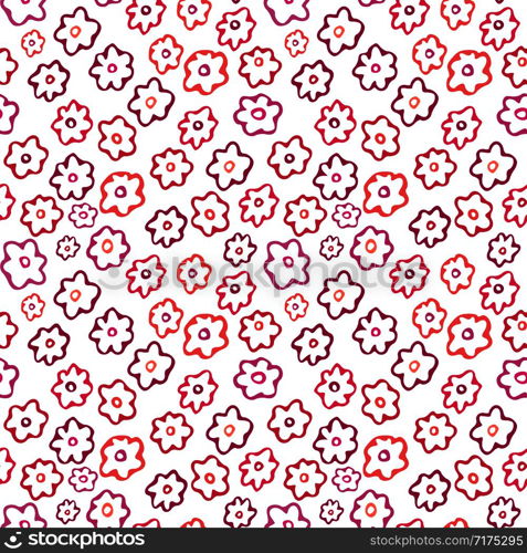 Floral seamless pattern. Simple flower Textile design. Pattern with cute flowers. Floral seamless pattern. Simple flower Textile design. Pattern with cute flowers .
