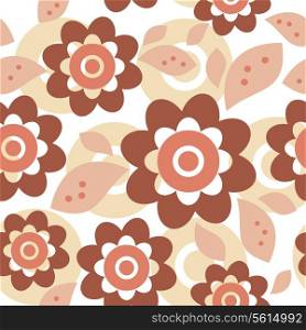 Floral seamless pattern, vector