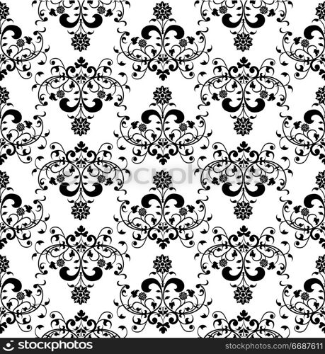 Floral seamless pattern, vector