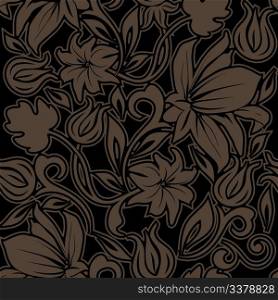 Floral seamless pattern - vector background for continuous replicate. See more seamless patterns in my portfolio.