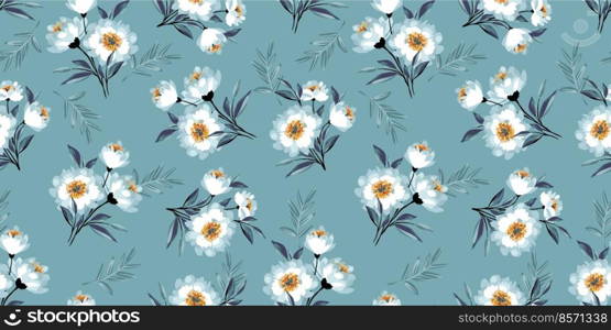 Floral seamless pattern. Vector design for paper, cover, fabric, interior decor and other use. Floral seamless pattern. Vector design for paper, cover, fabric, interior decor and other