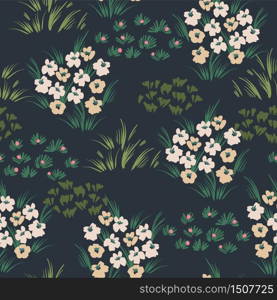 Floral seamless pattern. Vector design for paper, cover, fabric, interior decor and other users. Floral abstract seamless pattern. Vector design for different surfases.