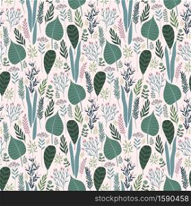 Floral seamless pattern. Vector design for paper, cover, fabric, interior decor and other users. Floral seamless pattern. Vector design for different surfaces.