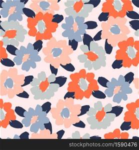 Floral seamless pattern. Vector design for paper, cover, fabric, interior decor and other users. Floral abstract seamless pattern. Vector design for different surfases.