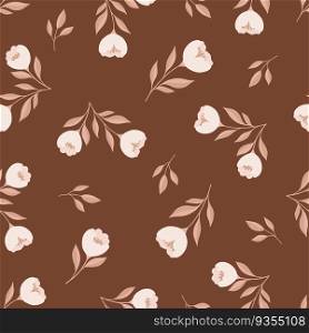 Floral seamless pattern. Vector design for paper, cover, fabric interior decor.. Floral seamless pattern. Vector design for paper, cover, fabric interior decor