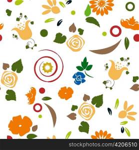 floral seamless pattern vector illustration